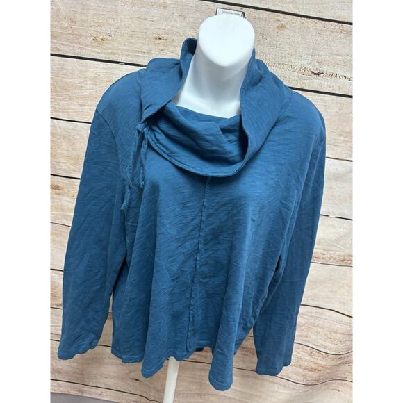 Habitat Sweater Womens Size XL Long Sleeve Blue Pullover Winter Casual - Picture 8 of 12